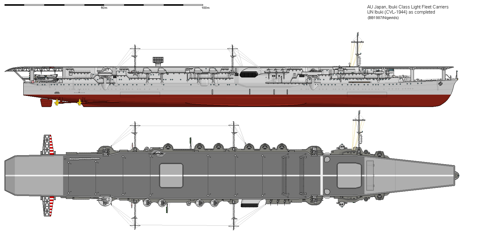 AIRCRAFT CARRIER IBUKI Caol ila 8year 空瓶 CVL 1944 Ibuki